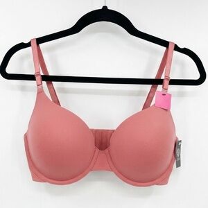 NWT•Vince Camuto Dusty Rose Pink Convertible Underwire Bra 34B Smooth